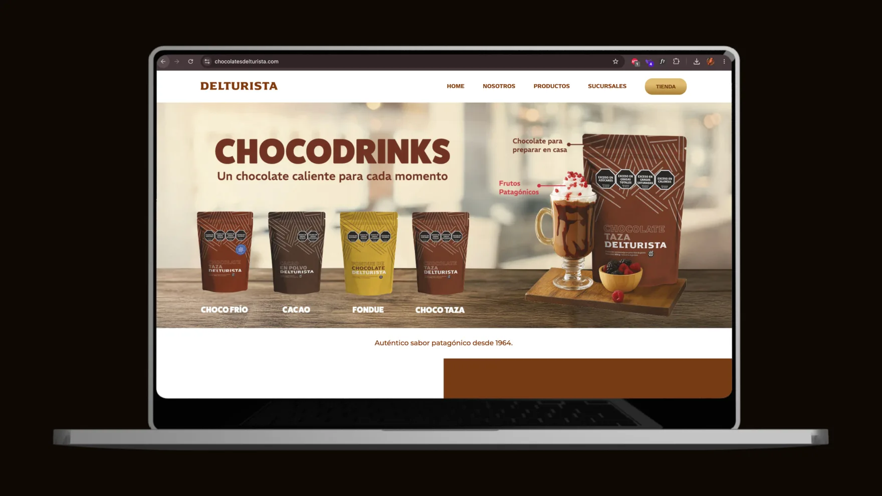 Chocolates del Turista — hero screenshot