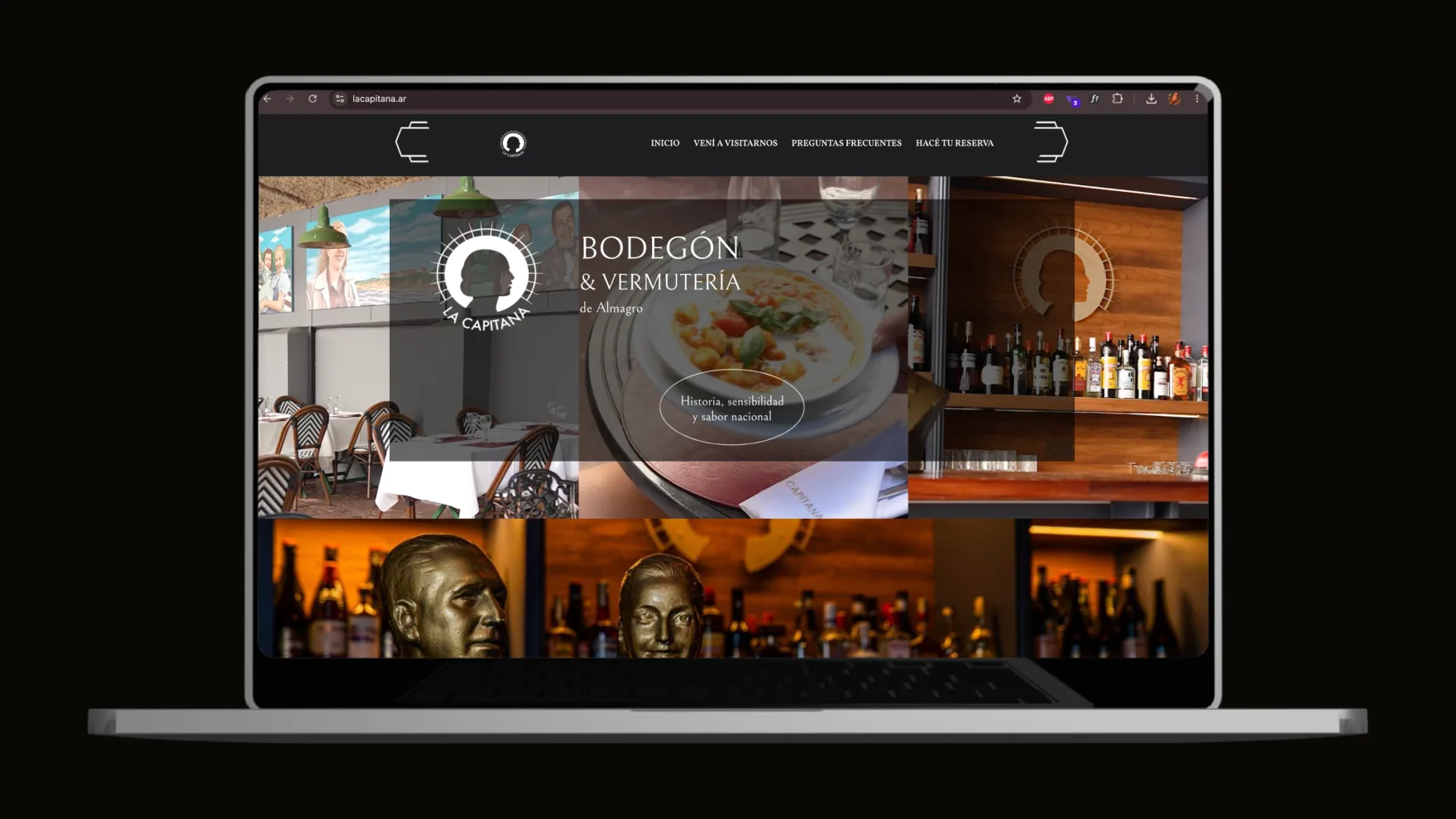 La Capitana — restaurant website